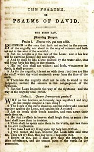 A nineteenth-century Psalter page